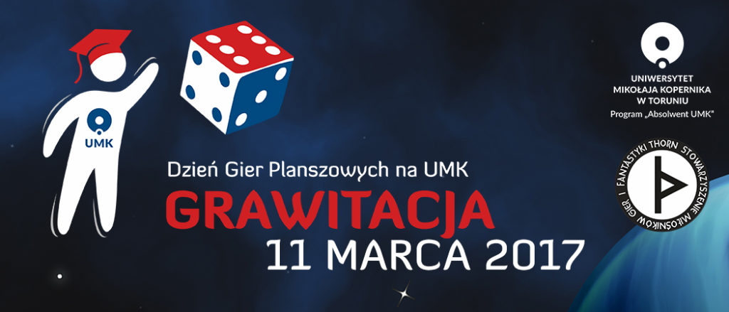 Grawitacja 2017 – III Dzień Gier Planszowych na UMK